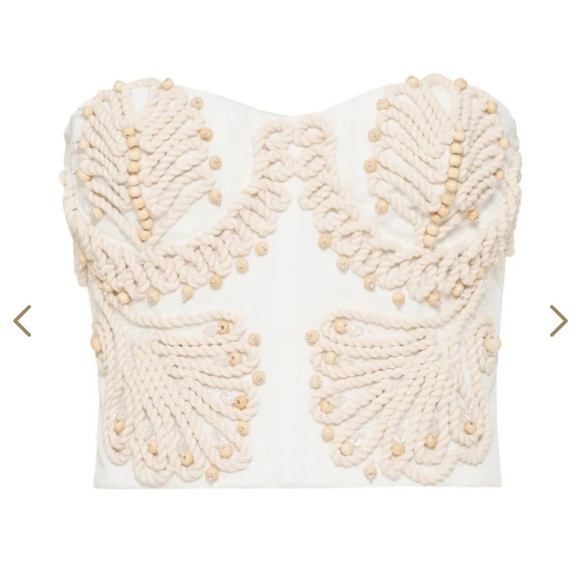 PatBO Dune Knit Strapless Top Size 4 - Picture 2 of 6